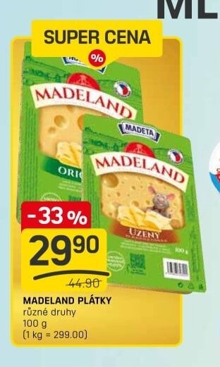 MADELAND PLÁTKY