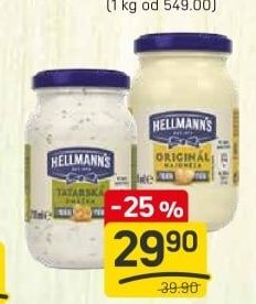 HELLMANN'S TATARSKÁ OMÁČKA, MAJONÉZA
