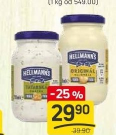 HELLMANN'S TATARSKÁ OMÁČKA, MAJONÉZA