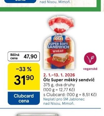 Ölz Super měkký sendvič