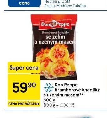 Don Peppe Bramborové knedlíky s uzeným masem