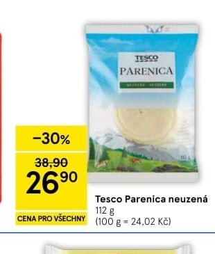 Tesco Parenica neuzená 112 g