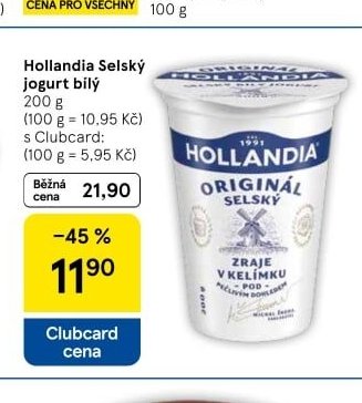 Hollandia Selský jogurt bílý 200 g