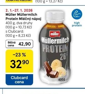Müller Müllermilch Protein Mléčný nápoj 400 g