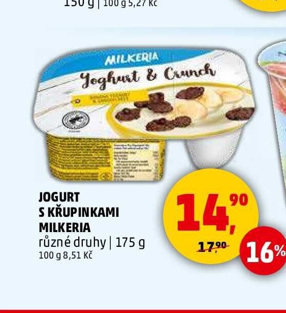 JOGURT S KŘUPINKAMI MILKERIA