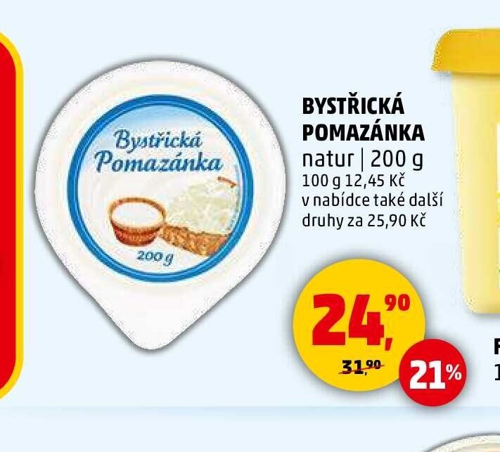 BYSTŘICKÁ POMAZÁNKA natur