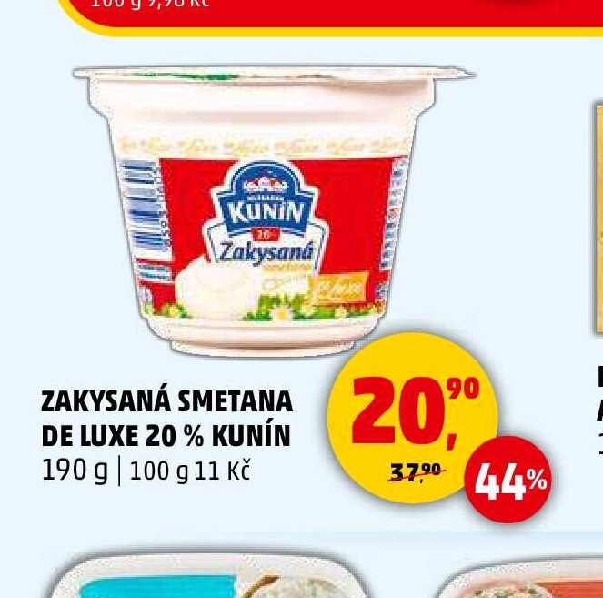 ZAKYSANÁ SMETANA DE LUXE 20 % KUNÍN