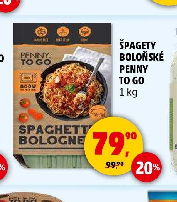 ŠPAGETY BOLOŇSKÉ PENNY TO GO