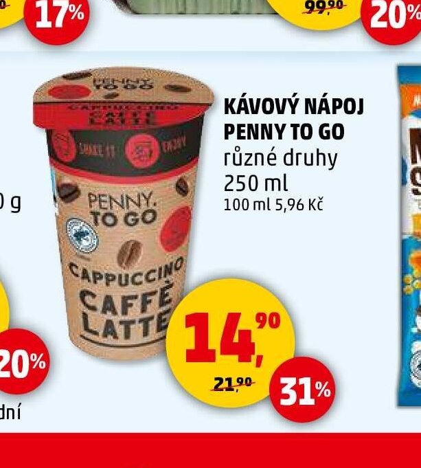 KÁVOVÝ NÁPOJ PENNY TO GO