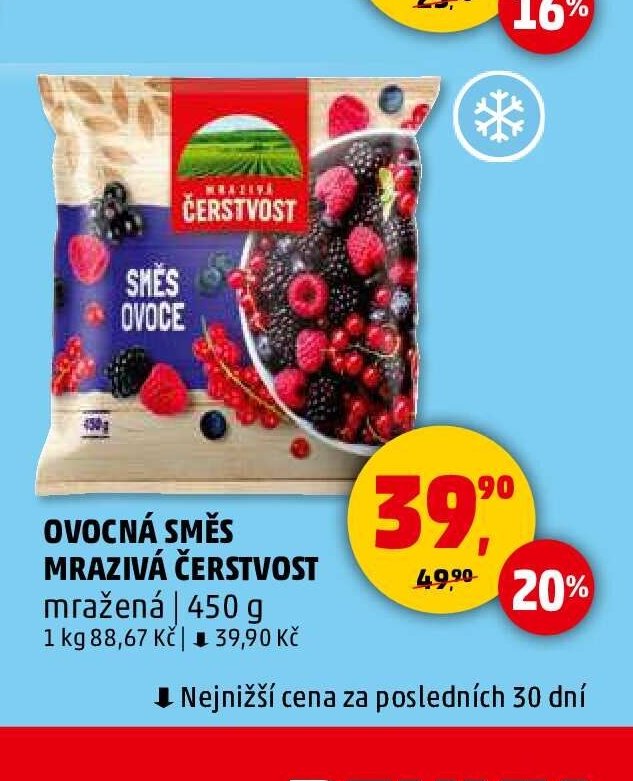 OVOCNÁ SMĚS MRAZIVÁ ČERSTVOST mražená 450 g - Penny Market akcniletaky.com