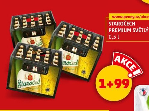 Staročech Premium světlý ležák 0,5 l