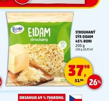 STROUHANÝ SÝR EIDAM 45% BONI - Penny Market akcniletaky.com