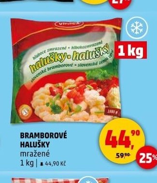 BRAMBOROVÉ HALUŠKY mražené 1 kg
