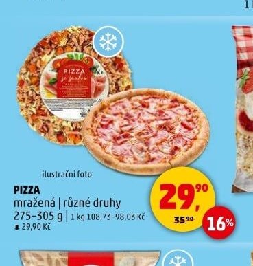 PIZZA mražená | různé druhy 275-305 g