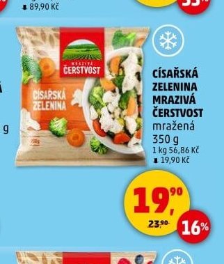 CÍSAŘSKÁ ZELENINA MRAZIVÁ ČERSTVOST mražená 350 g