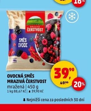 OVOCNÁ SMĚS MRAZIVÁ ČERSTVOST mražená 450 g
