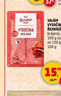 SALÁM VYSOČINA ŘEZNÍKŮV TALÍŘ 100 g