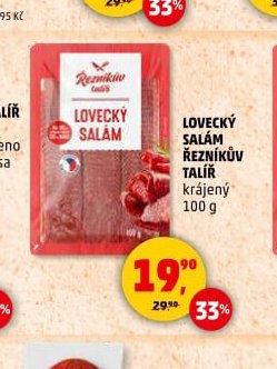 LOVECKÝ SALÁM ŘEZNÍKŮV TALÍŘ 100 g