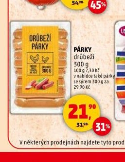 PÁRKY DRŮBEŽÍ 300 g