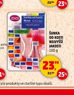 ŠUNKA OD KOSTI NEJVYŠŠÍ JAKOSTI 100 g