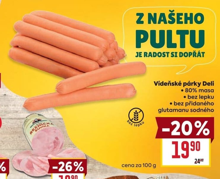 Vídeňské párky Deli - BILLA akcniletaky.com