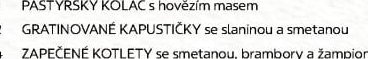 GRATINOVANÉ KAPUSTIČKY se slaninou a smetanou