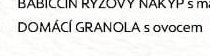 DOMÁCÍ GRANOLA s ovocem