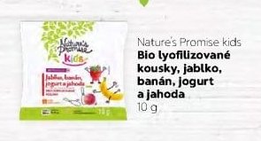 Nature's Promise kids Bio lyofilizované kousky, jablko, banán, jogurt a jahoda 10 g