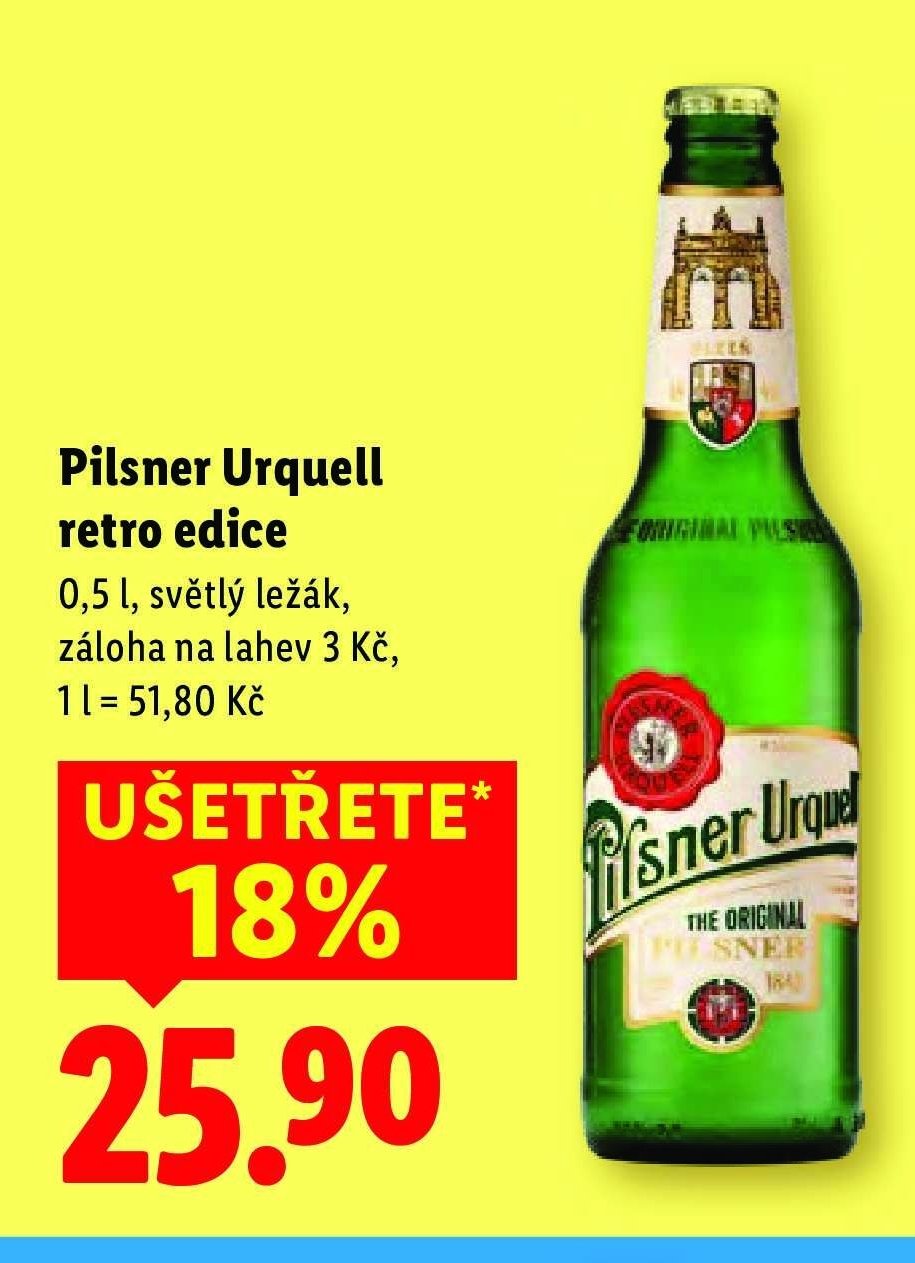 Pilsner Urquell retro edice 0,5 l