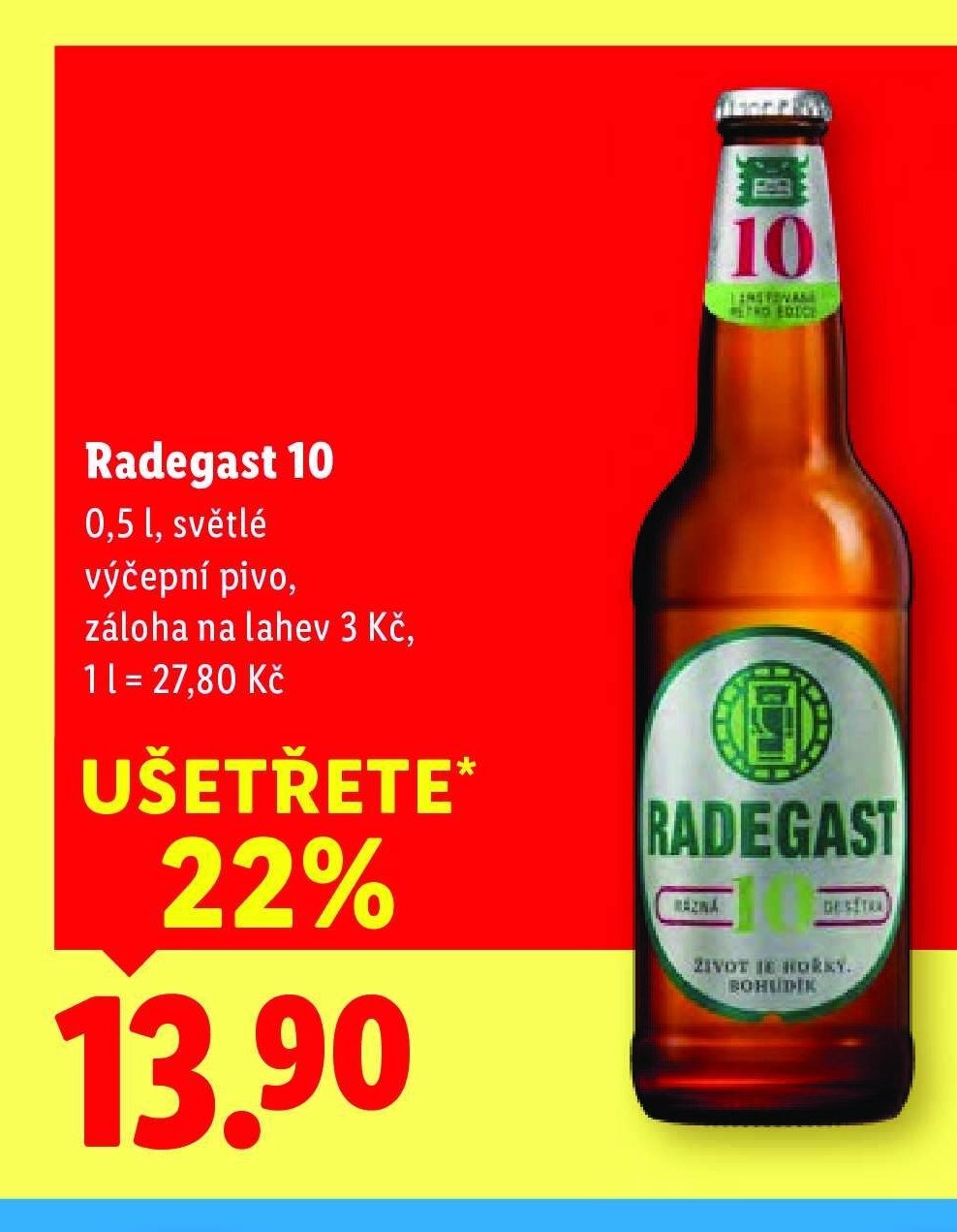 Radegast 10 0,5 l