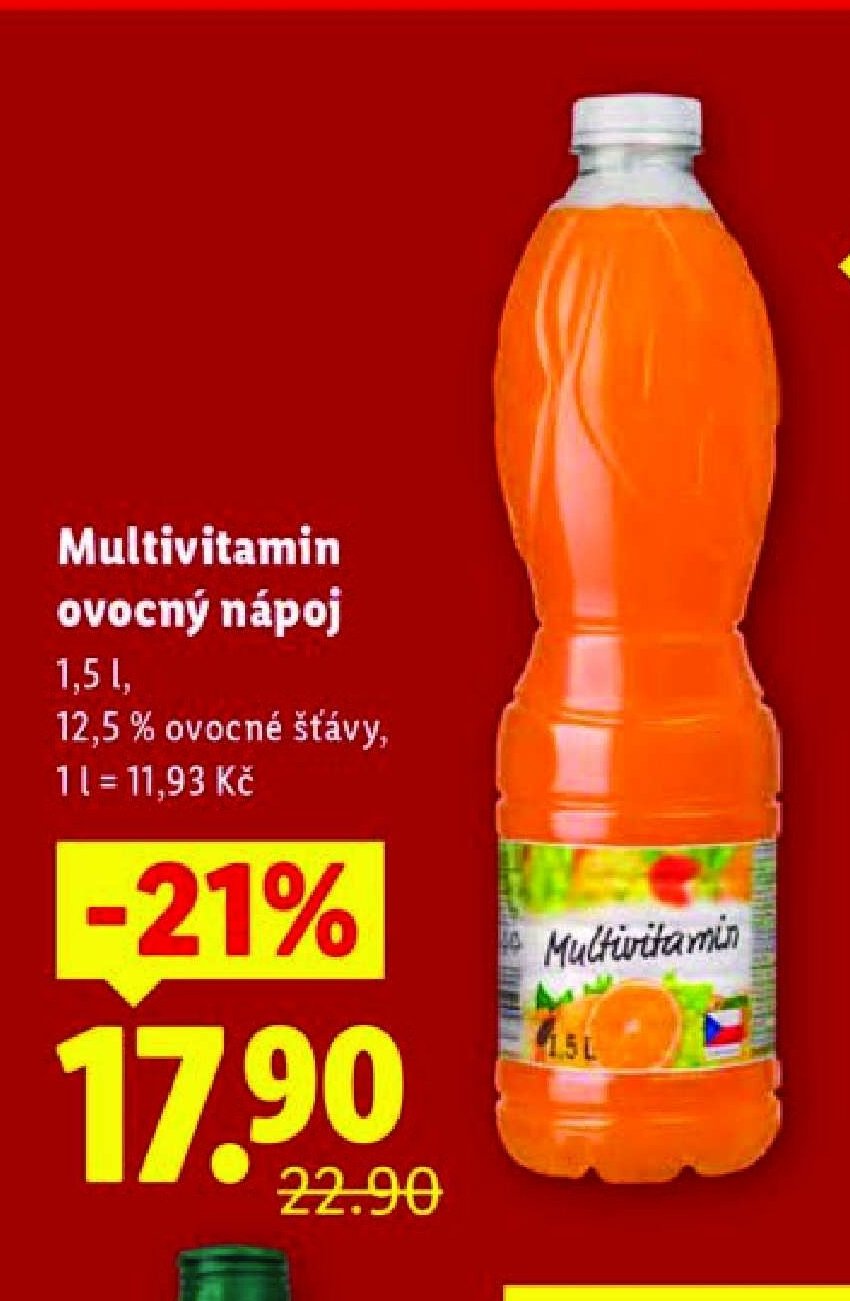 Multivitamin ovocný nápoj - Lidl akcniletaky.com