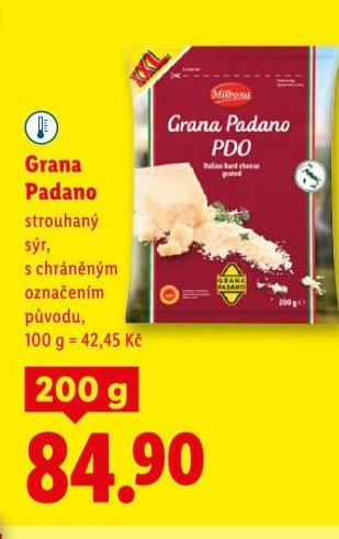 Grana Padano strouhaný sýr