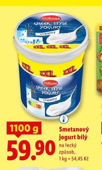 Smetanový jogurt bílý