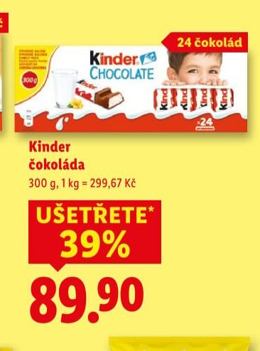 Kinder čokoláda