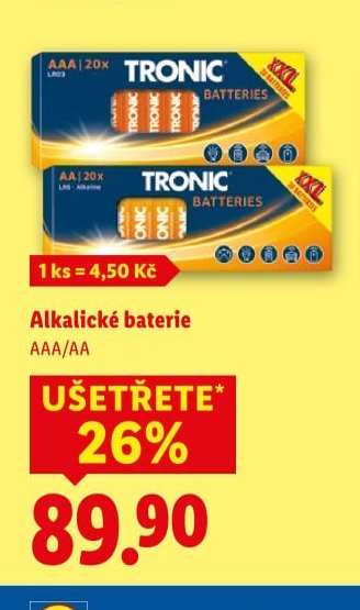 Alkalické baterie AAA/AA - Lidl akcniletaky.com