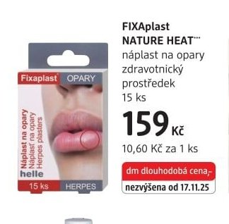 FIXAplast NATURE HEAT náplast na opary