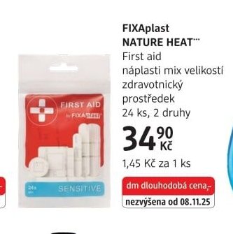 FIXAplast NATURE HEAT First aid náplasti mix