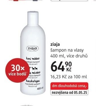 ziaja šampon na vlasy