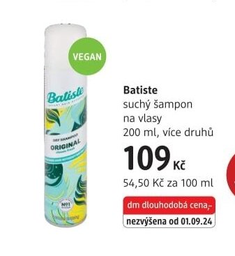 Batiste suchý šampon na vlasy