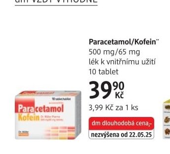 Paracetamol/Kofein 500 mg/65 mg