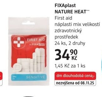 FIXAplast NATURE HEAT First aid náplasti