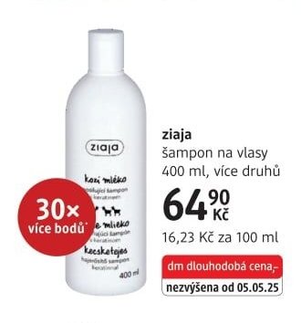 ziaja šampon na vlasy