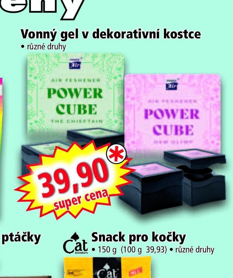 Vonný gel v dekorativní kostce