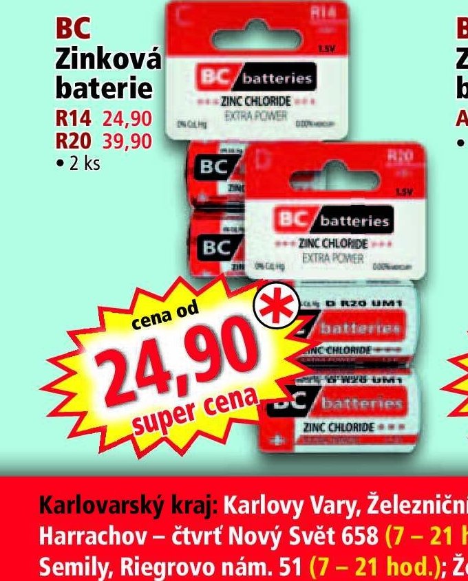 BC Zinková baterie