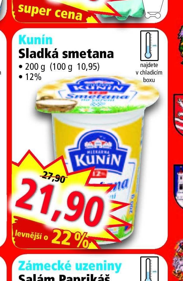 Kunín Sladká smetana