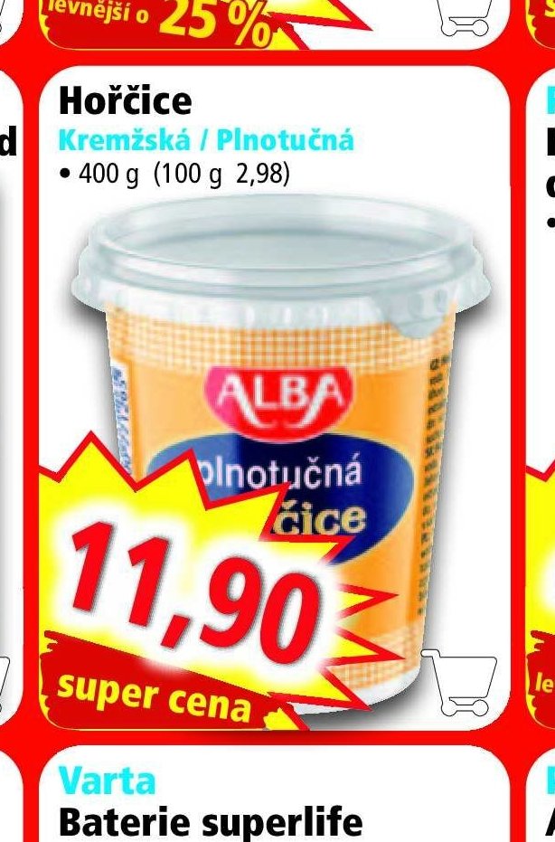 Hořčice Kremžská / Plnotučná