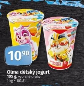 Olma dětský jogurt
