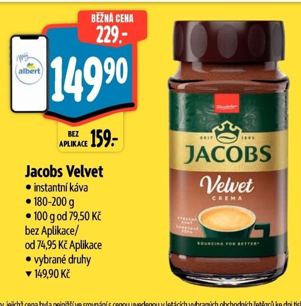 Jacobs Velvet instantní káva