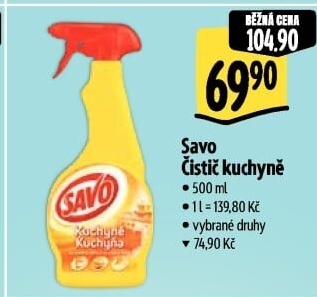 Čistič kuchyně ve spreji Savo