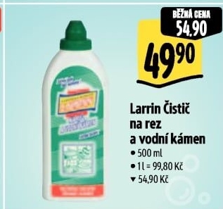 Čistič na rez a vodní kámen Larrin